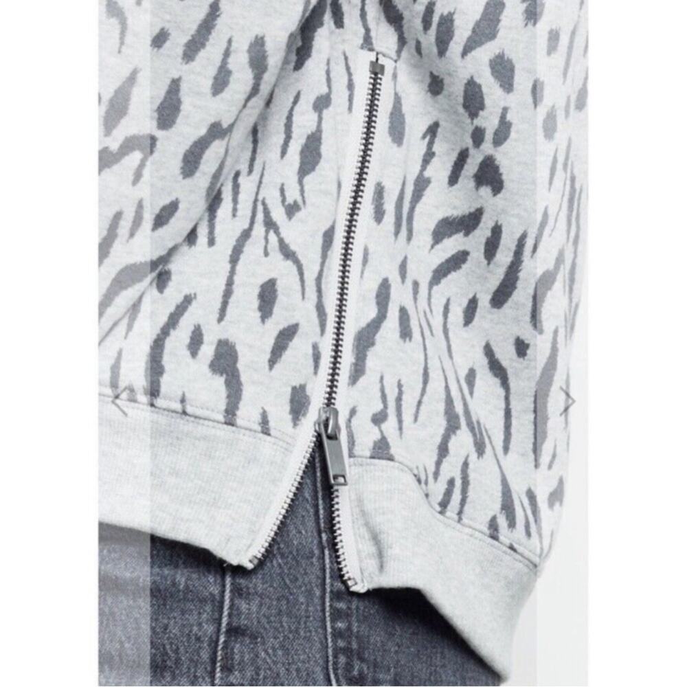 Rails Marlo Sweatshirt Grey Abstract Cheetah Prin… - image 3